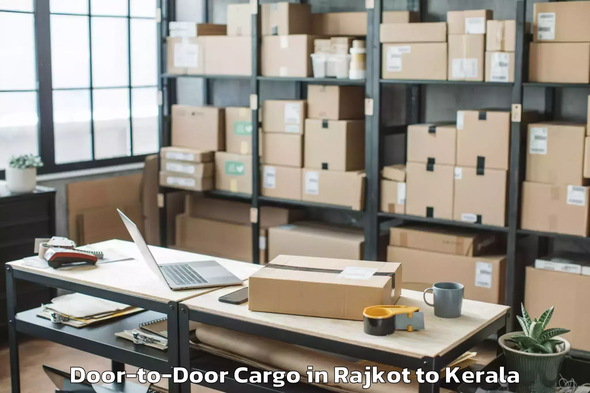 Efficient Rajkot to Vakkad Door To Door Cargo